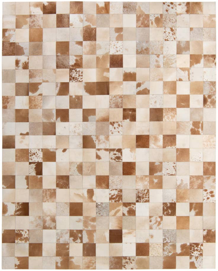 Detail image of 8' 2 x 10' Cowhide - Patchwork Rug