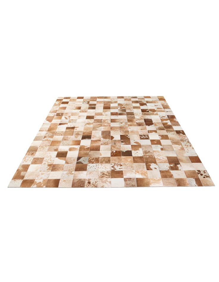 Detail image of 8' x 9' 11 Cowhide - Patchwork Rug