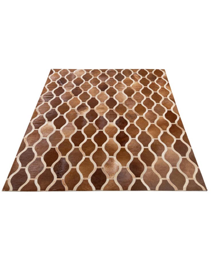 Detail image of 5' x 7' 11 Cowhide - Patchwork Rug