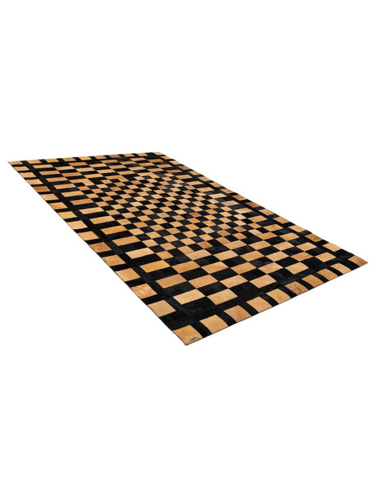 Detail image of 5' 1 x 8' Cowhide - Patchwork Rug