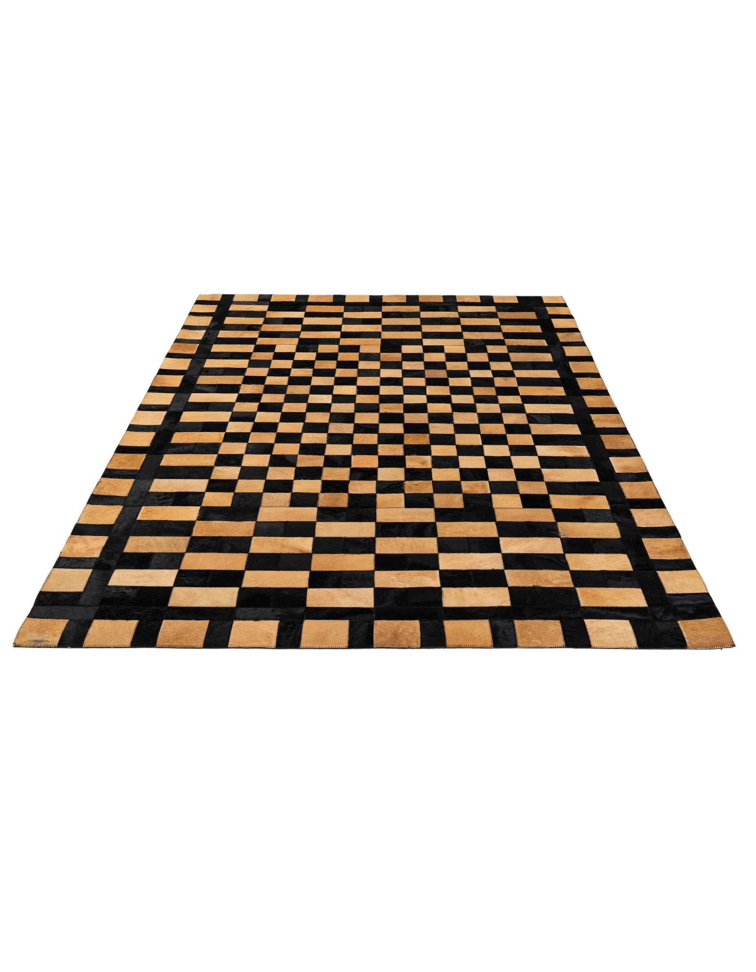 5' 1 x 8' Cowhide - Patchwork Rug