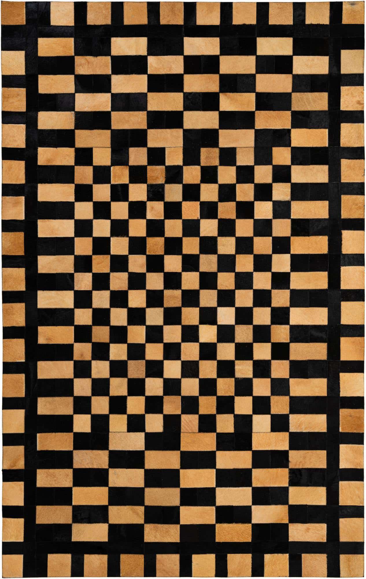 5' 1 x 8' Cowhide - Patchwork Rug