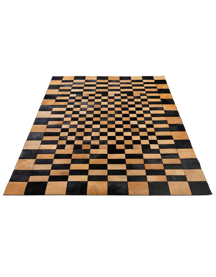 Detail image of 5' 1 x 8' Cowhide - Patchwork Rug