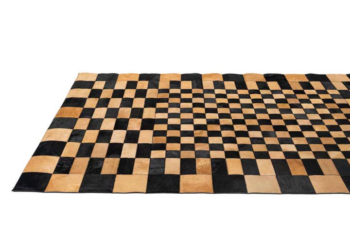 5' 1 x 8' Cowhide - Patchwork Rug