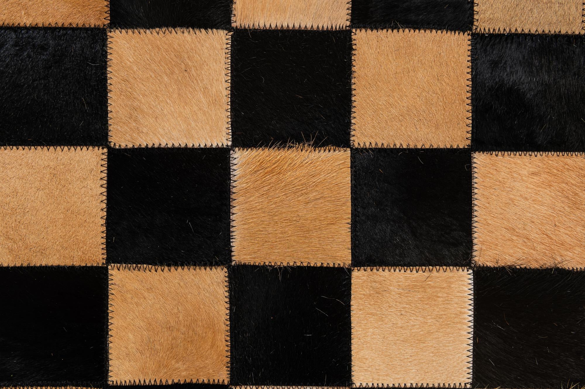 5' 1 x 8' Cowhide - Patchwork Rug