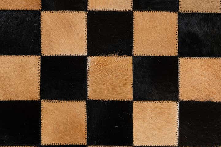 5' 1 x 8' Cowhide - Patchwork Rug