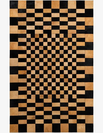 5' 1 x 8' Cowhide - Patchwork Rug