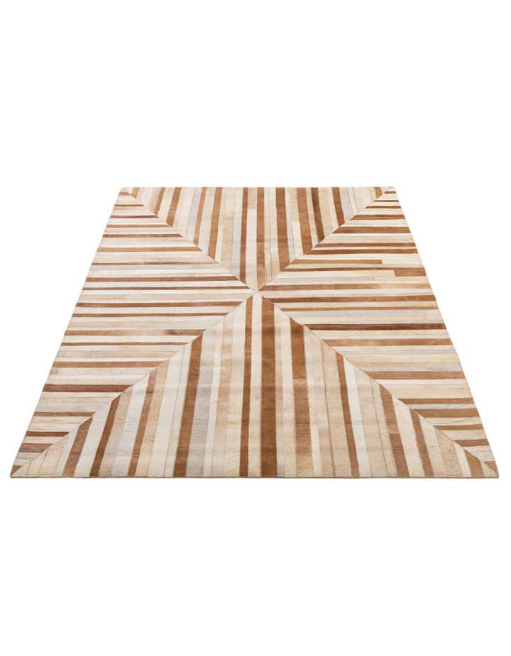 5' 2 x 7' 10 Cowhide - Patchwork Rug