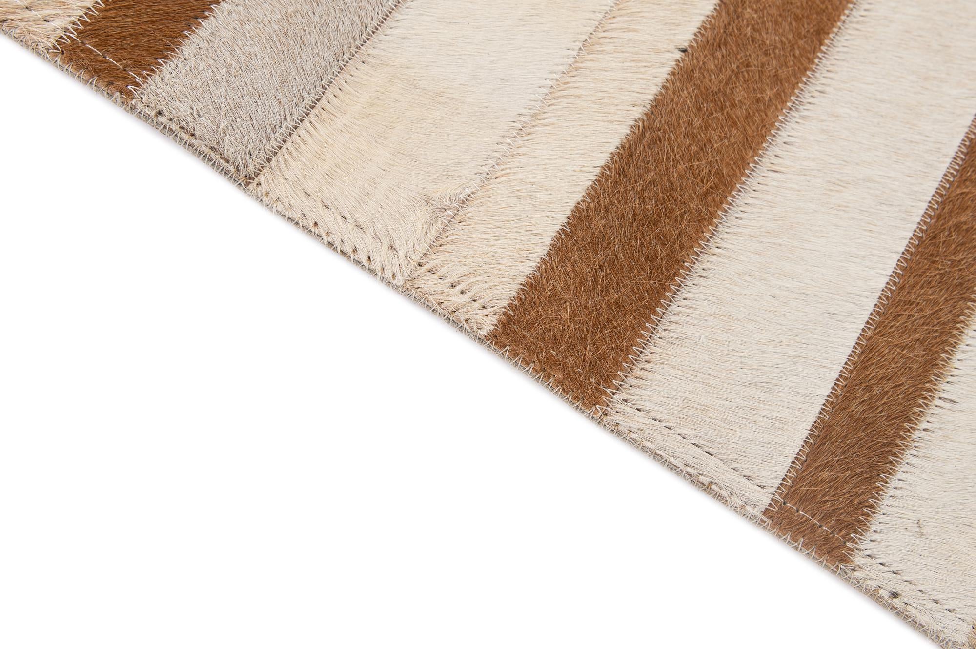 5' 2 x 7' 10 Cowhide - Patchwork Rug