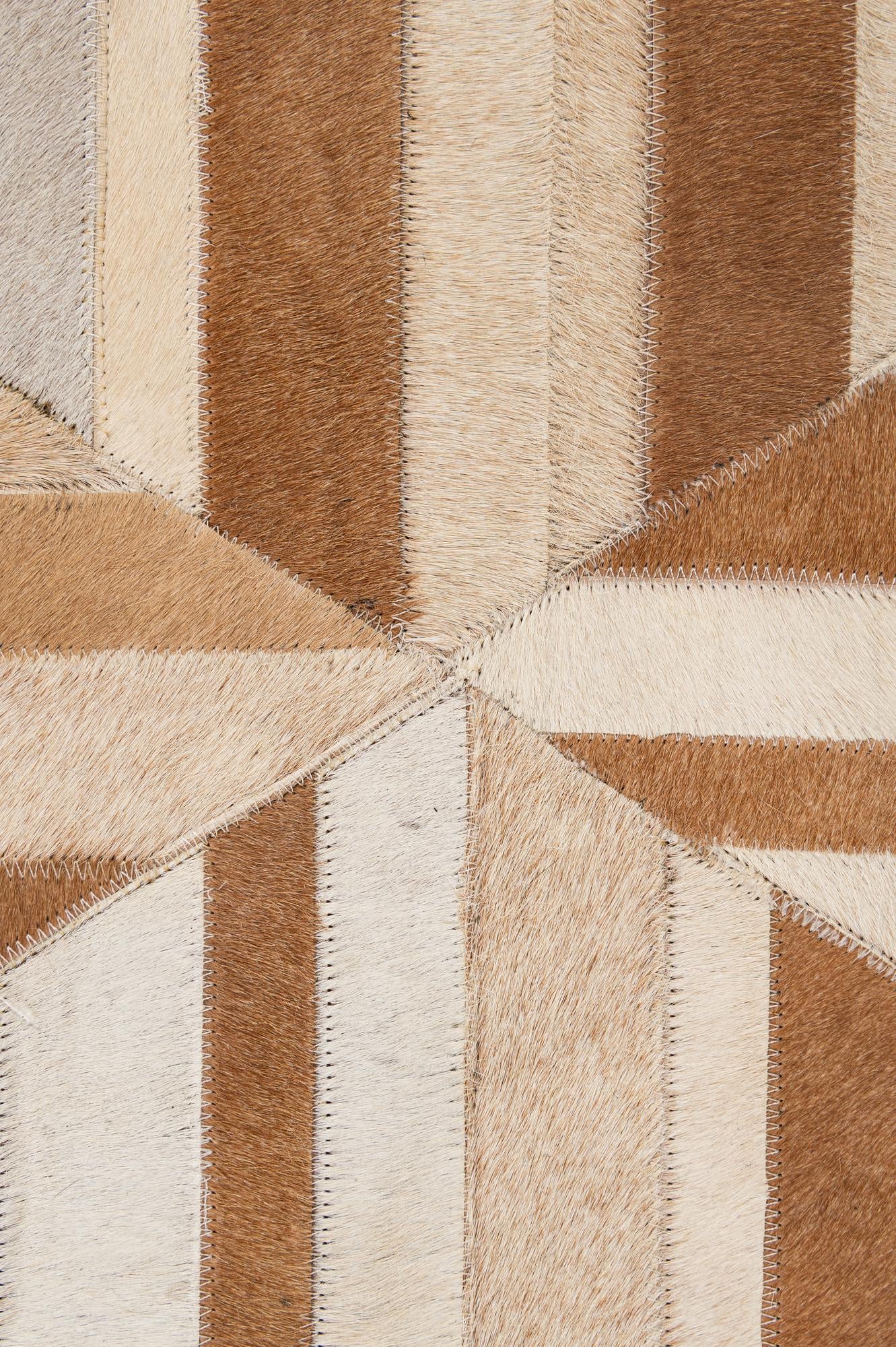 5' 2 x 7' 10 Cowhide - Patchwork Rug