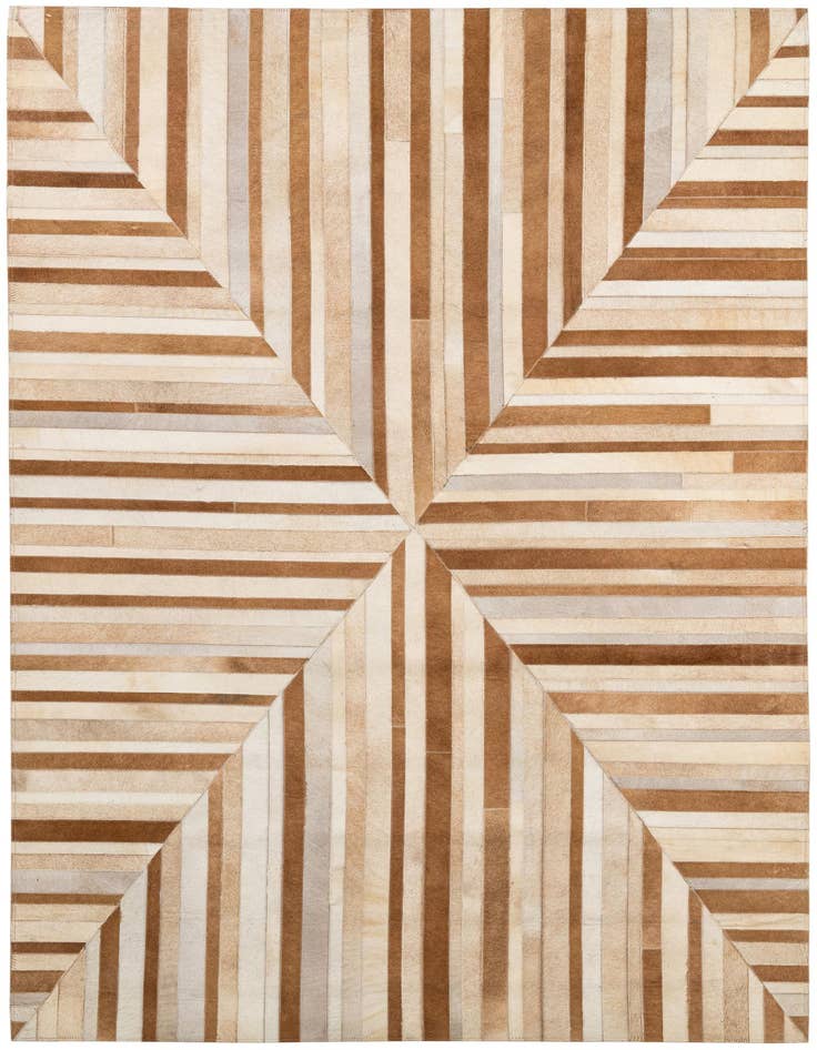 Detail image of 5' 2 x 7' 10 Cowhide - Patchwork Rug