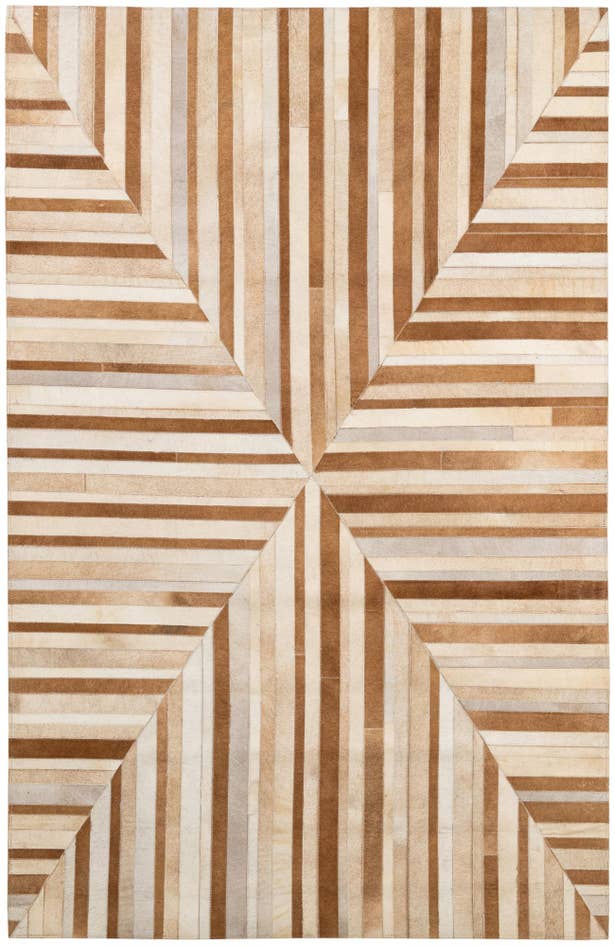 Detail image of 5' 2 x 7' 10 Cowhide - Patchwork Rug
