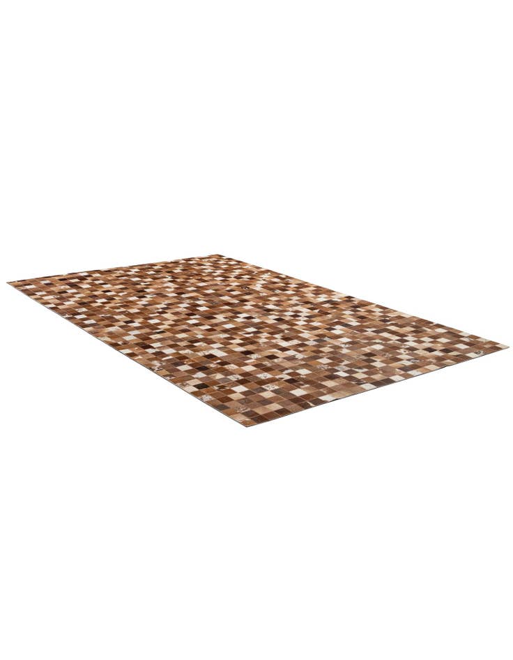 Detail image of 4' 11 x 7' 10 Cowhide - Patchwork Rug