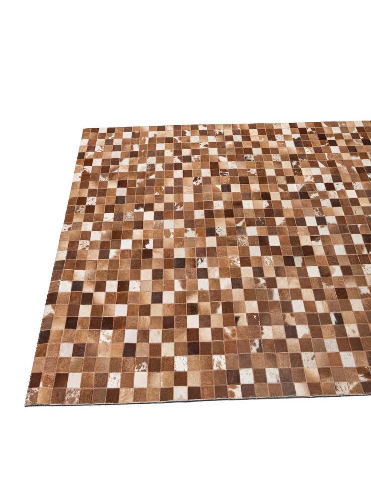 Detail image of 4' 11 x 7' 10 Cowhide - Patchwork Rug
