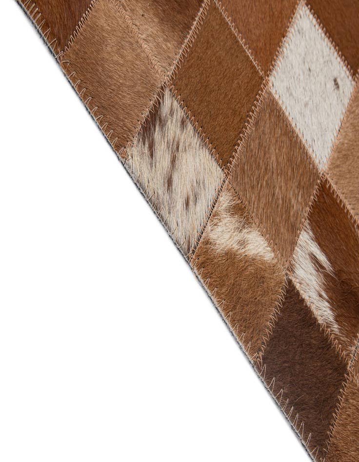 Detail image of 4' 11 x 7' 10 Cowhide - Patchwork Rug