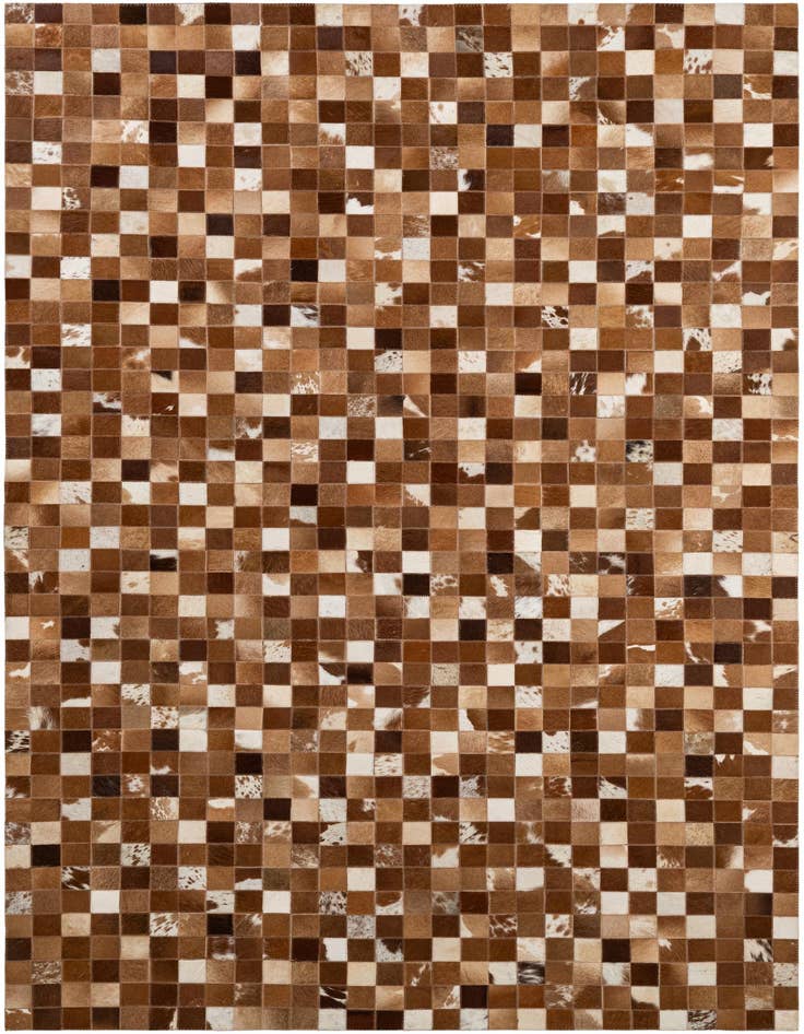 Detail image of 4' 11 x 7' 10 Cowhide - Patchwork Rug