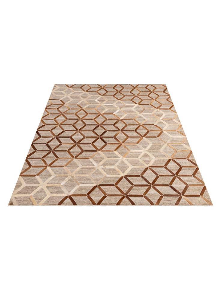 Detail image of 5' 1 x 7' 8 Cowhide - Patchwork Rug