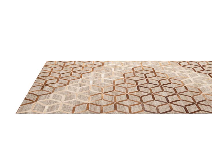 Detail image of 5' 1 x 7' 8 Cowhide - Patchwork Rug