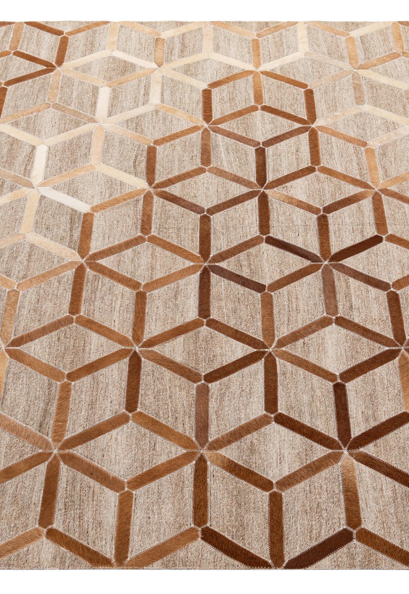5' 1 x 7' 8 Cowhide - Patchwork Rug