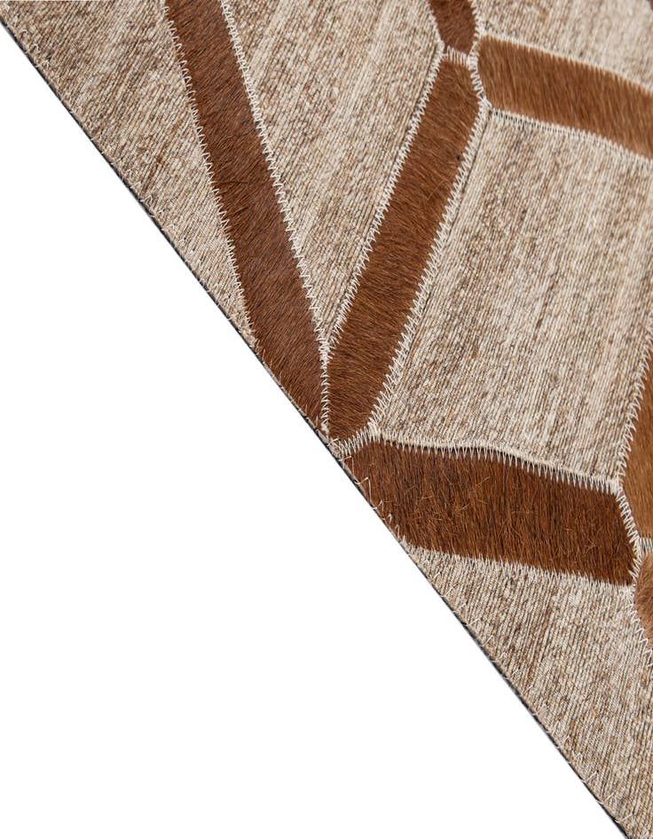 Detail image of 5' 1 x 7' 8 Cowhide - Patchwork Rug