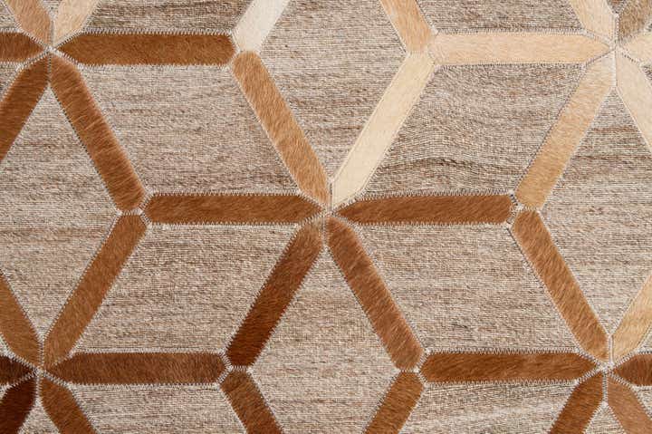 5' 1 x 7' 8 Cowhide - Patchwork Rug