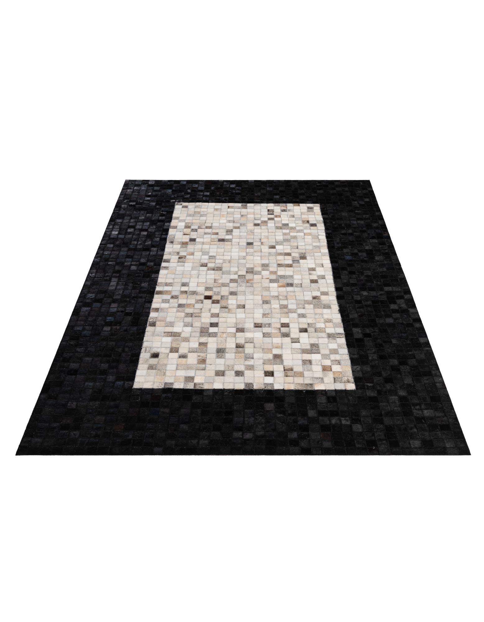 4' 11 x 7' 10 Cowhide - Patchwork Rug