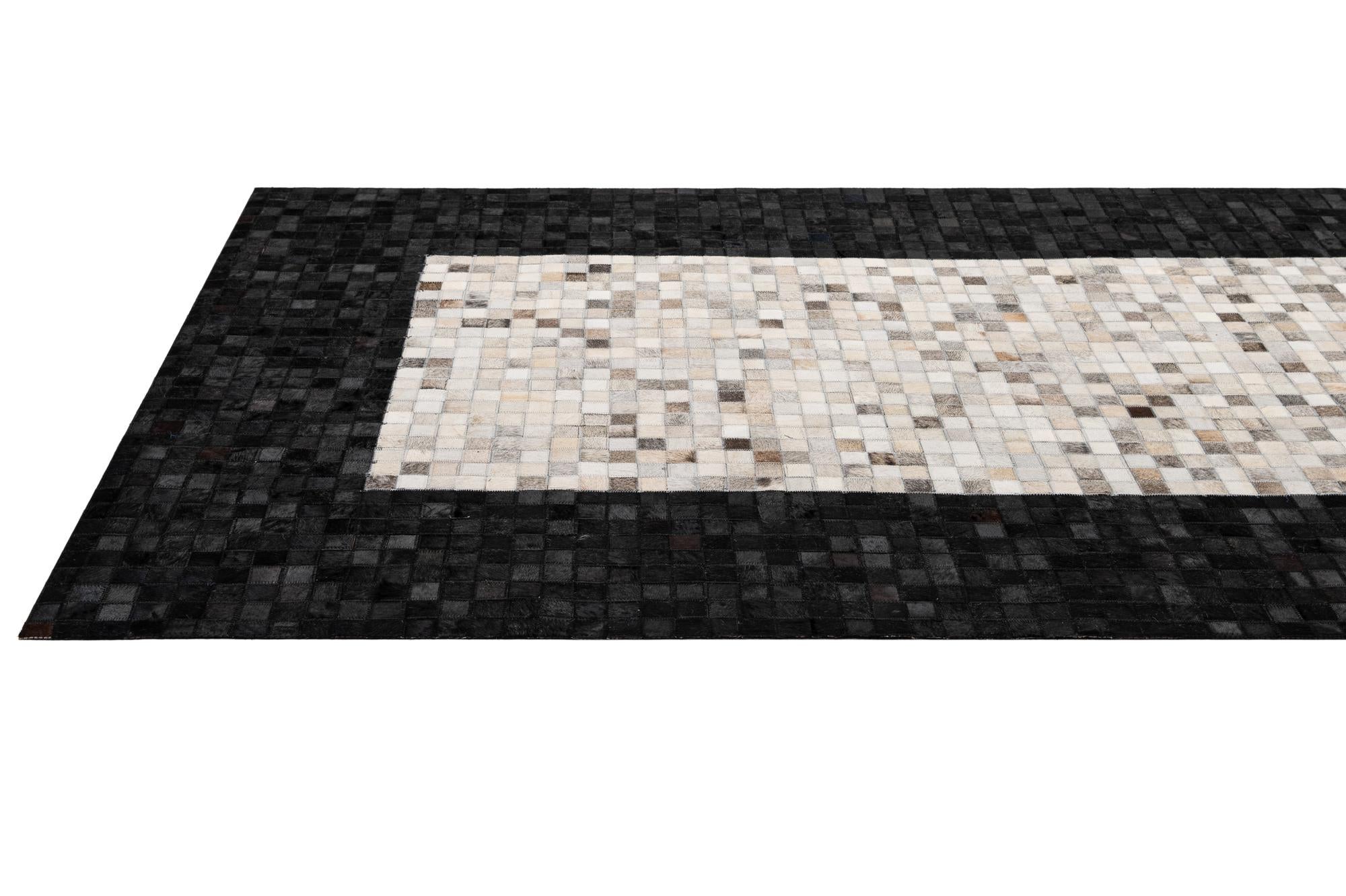 4' 11 x 7' 10 Cowhide - Patchwork Rug