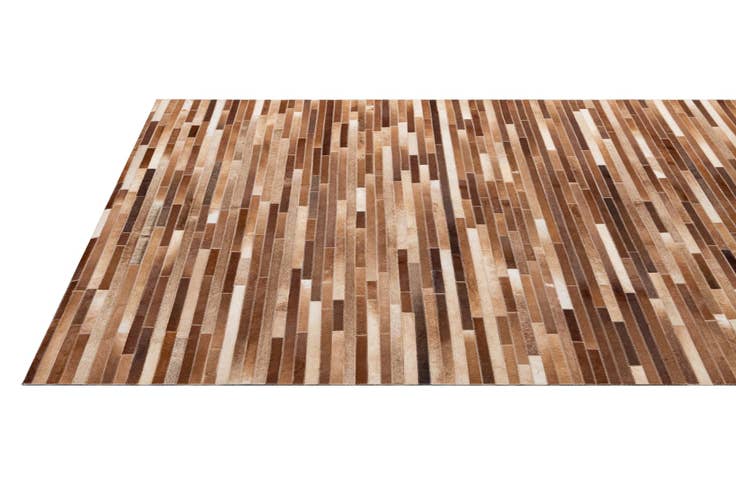 Detail image of 5' 1 x 7' 10 Cowhide - Patchwork Rug
