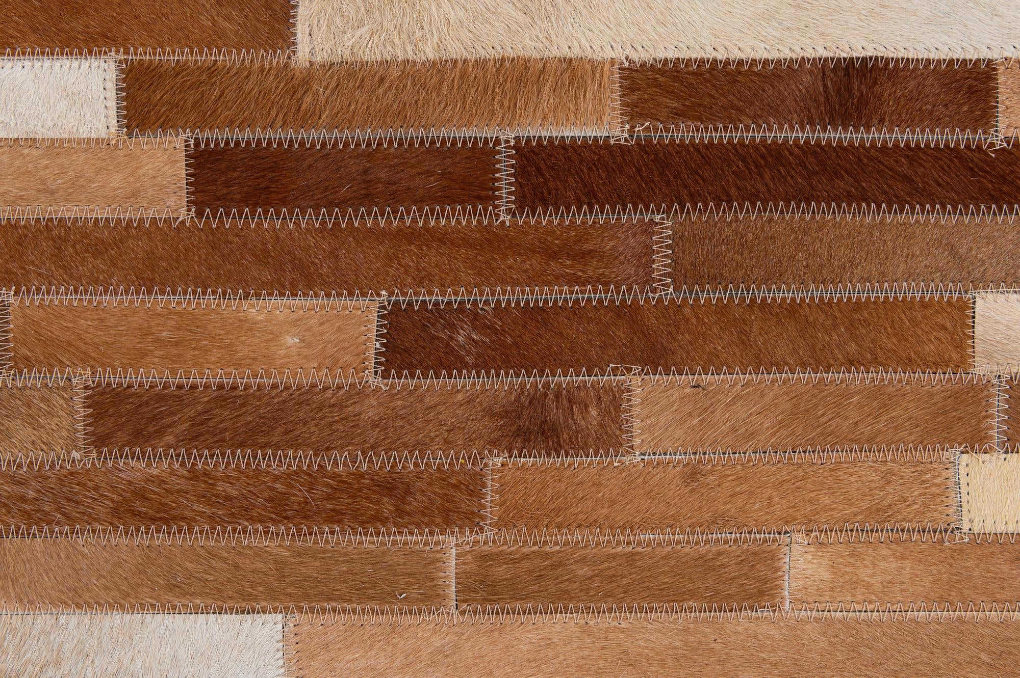 5' 1 x 7' 10 Cowhide - Patchwork Rug