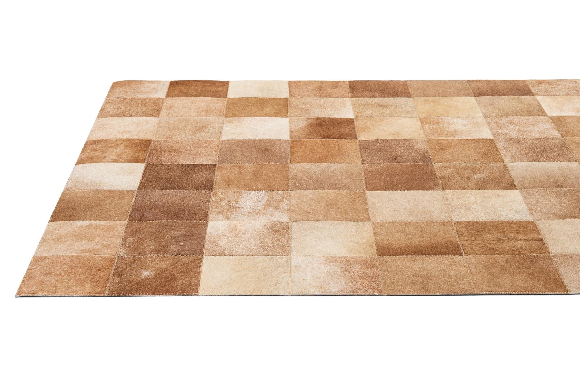 3' 11 x 5' 11 Cowhide - Patchwork Rug
