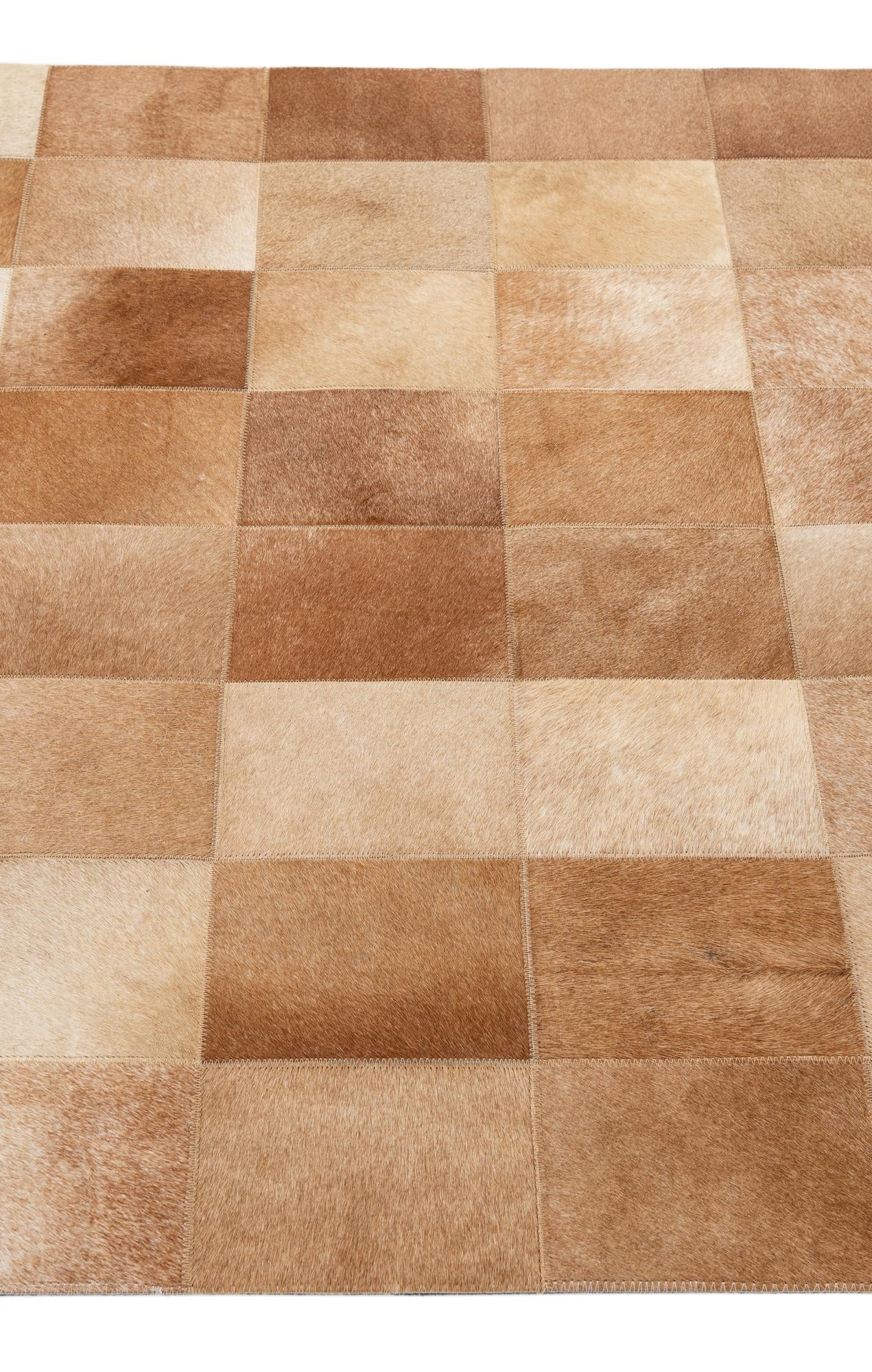 3' 11 x 5' 11 Cowhide - Patchwork Rug