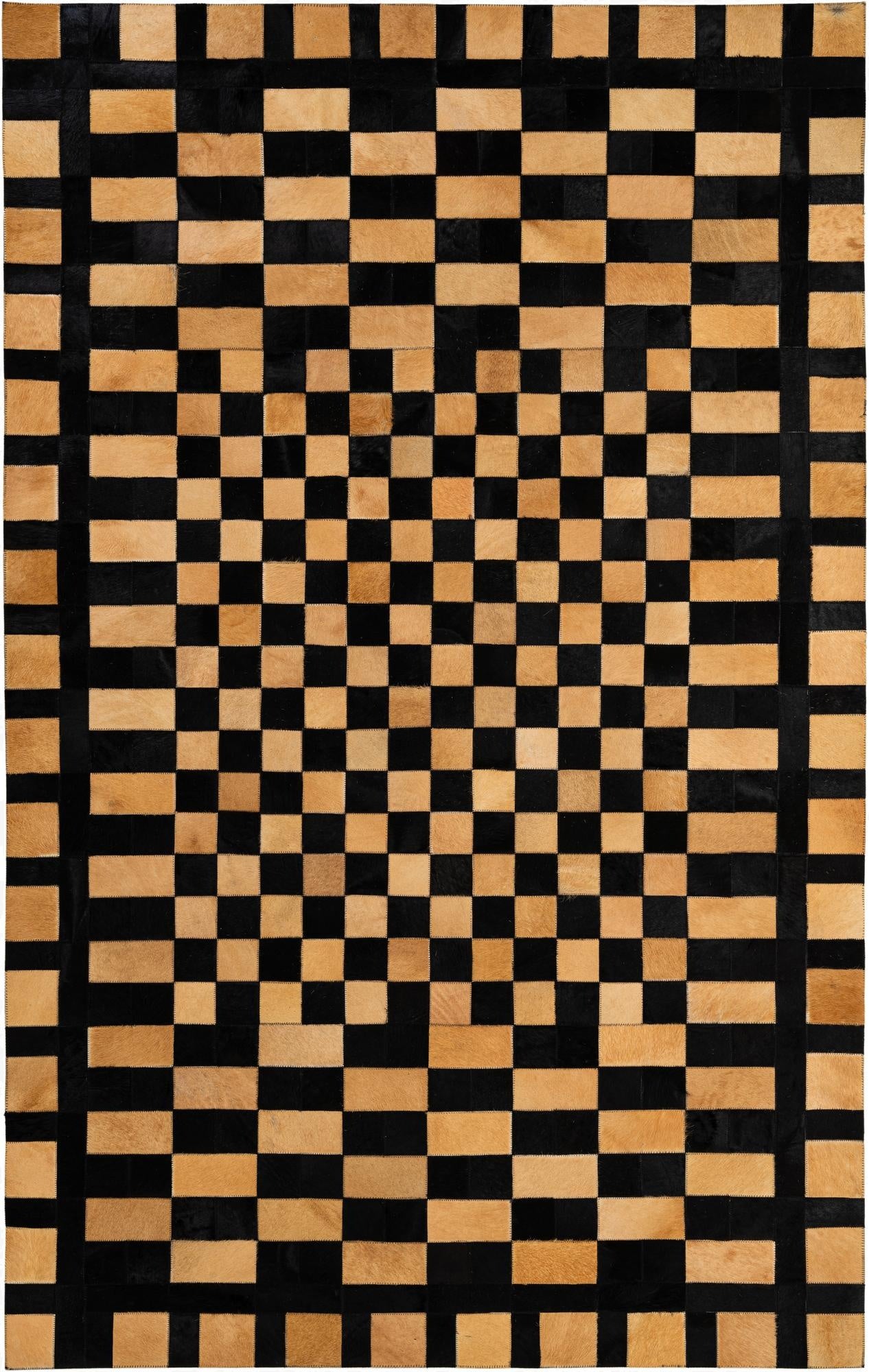 5' 1 x 8' Cowhide - Patchwork Rug