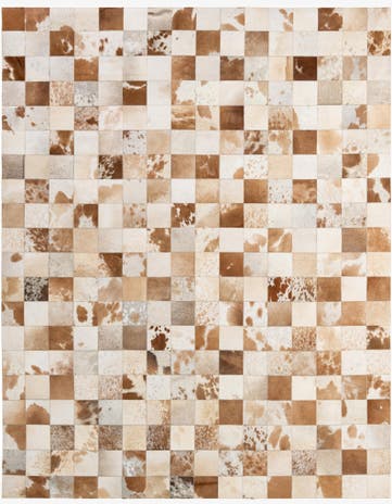 8' 1 x 9' 11 Cowhide - Patchwork Rug