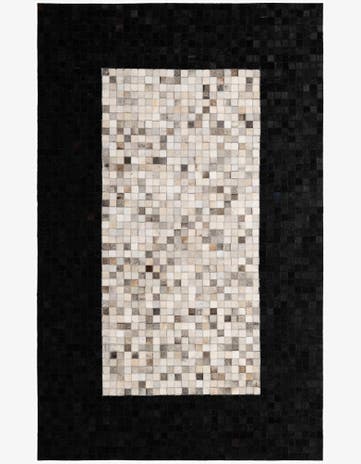 4' 11 x 7' 10 Cowhide - Patchwork Rug