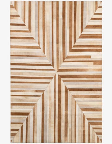 5' 2 x 7' 10 Cowhide - Patchwork Rug