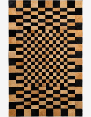 5' 1 x 8' Cowhide - Patchwork Rug