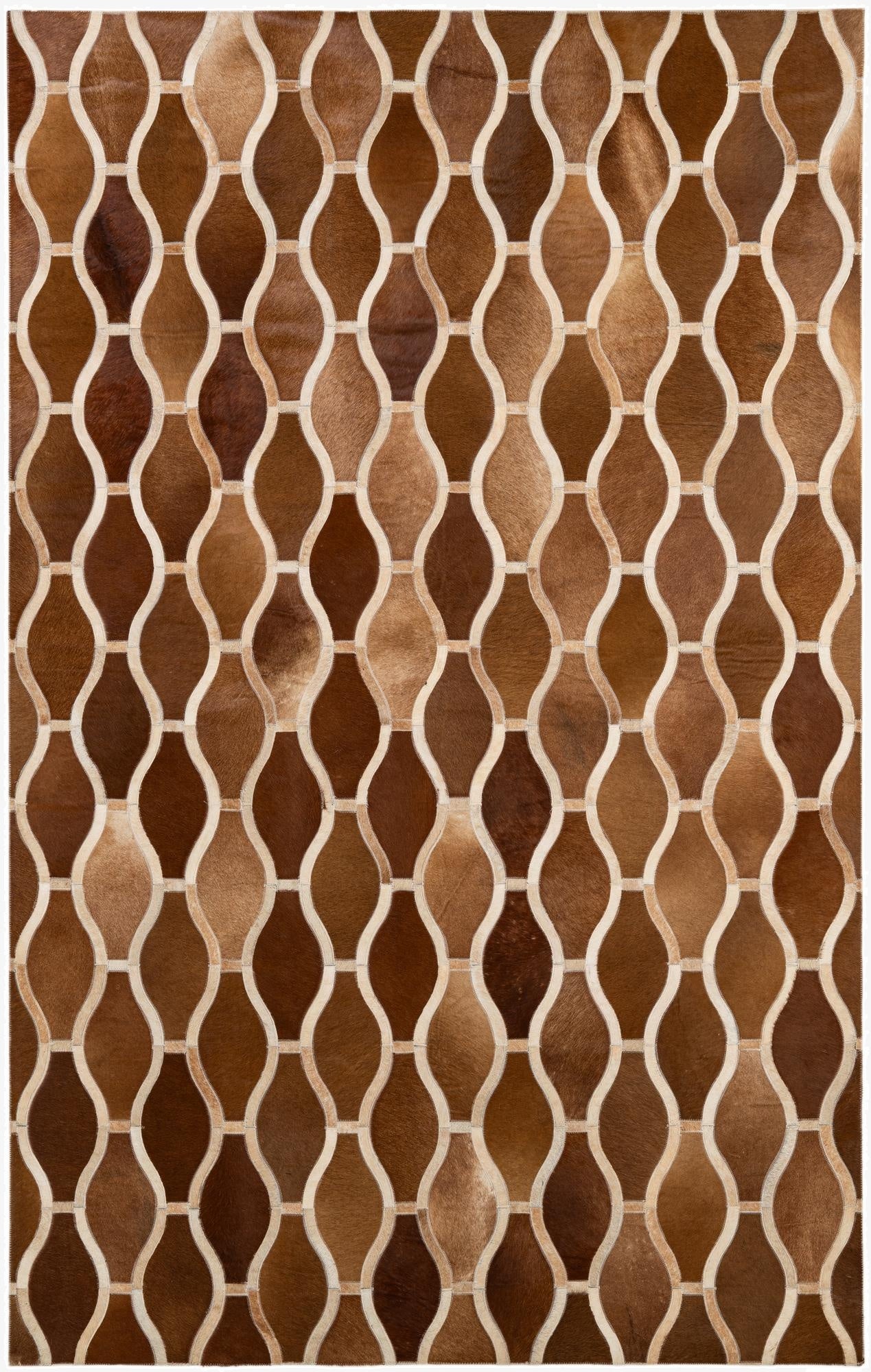 5' x 7' 11 Cowhide - Patchwork Rug
