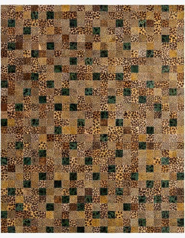 8' x 9' 10 Cowhide - Patchwork Rug