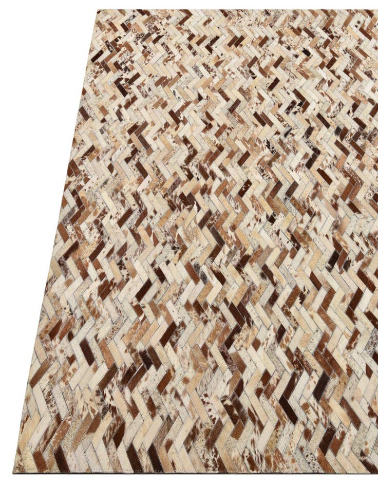 Detail image of 5' x 8' Cowhide Leather Rug