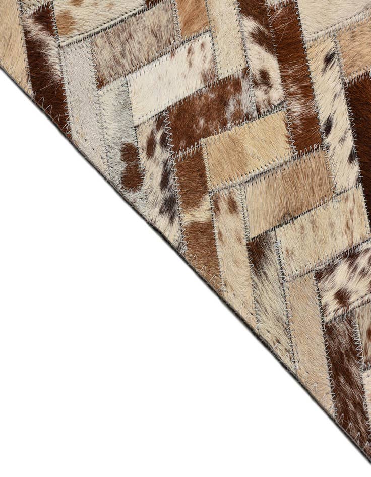 Detail image of 5' x 8' Cowhide Leather Rug