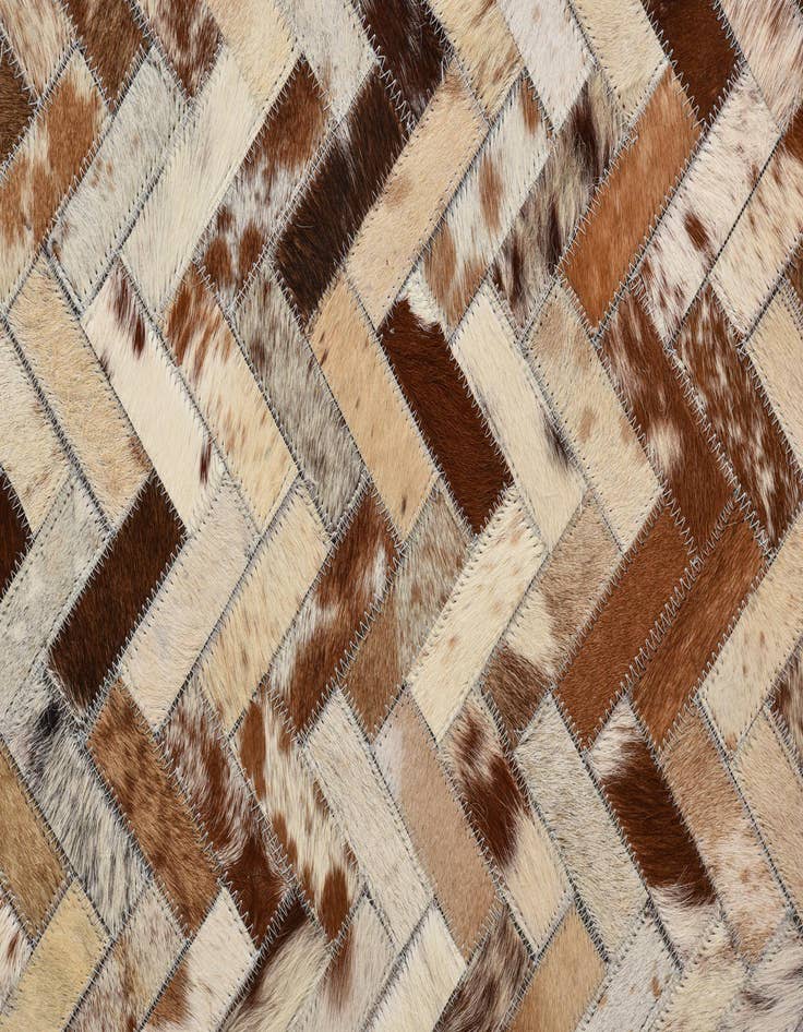 Detail image of 5' x 8' Cowhide Leather Rug