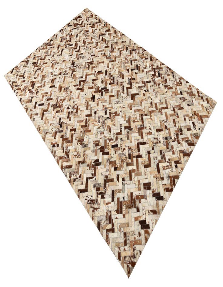 Detail image of 5' 2 x 8' Cowhide Leather Rug