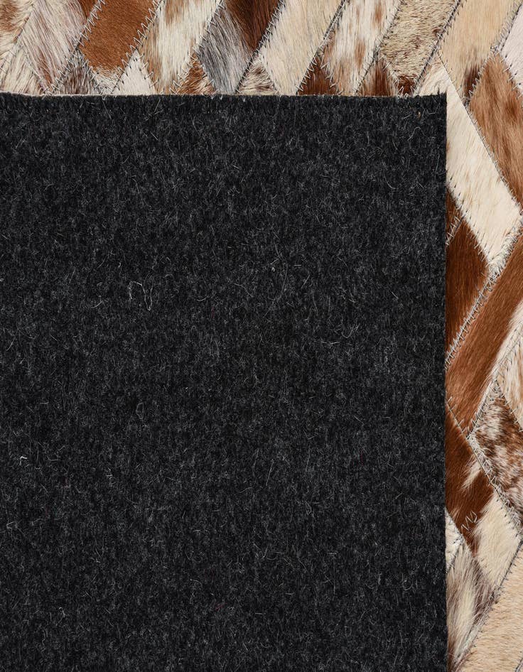 Detail image of 5' 2 x 8' Cowhide Leather Rug