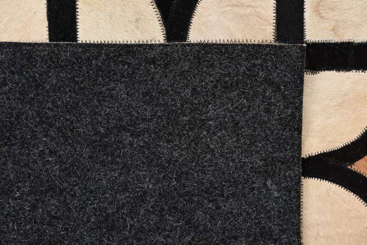 5' x 7' 10 Cowhide Leather Rug