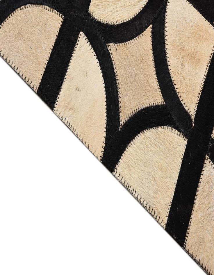 Detail image of 5' 1 x 8' Cowhide Leather Rug