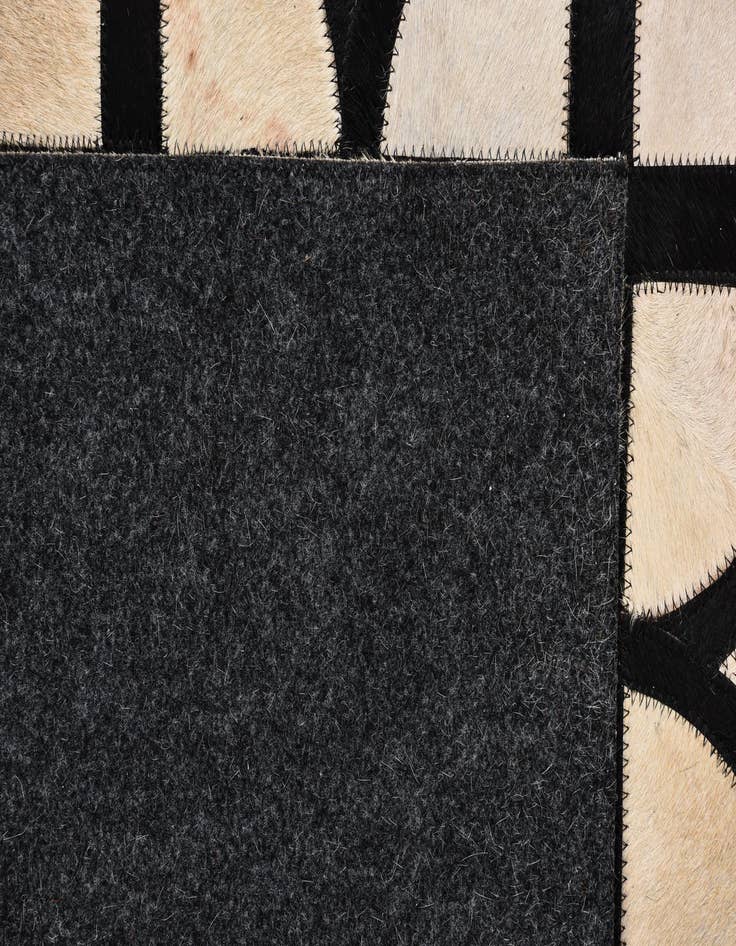 Detail image of 5' x 7' 10 Cowhide Leather Rug