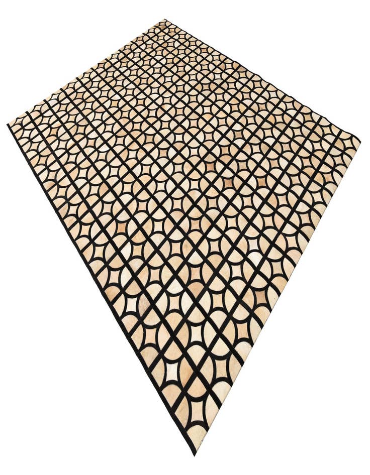 Detail image of 8' x 9' 10 Cowhide Leather Rug