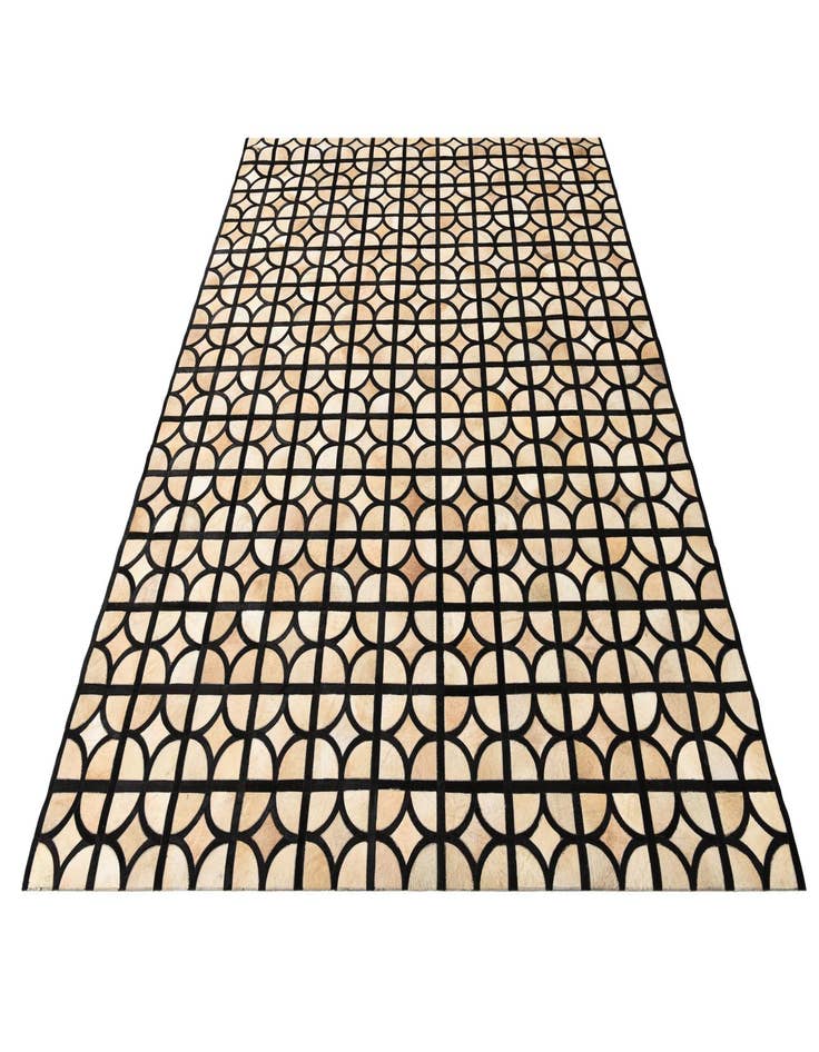 Detail image of 8' x 9' 10 Cowhide Leather Rug