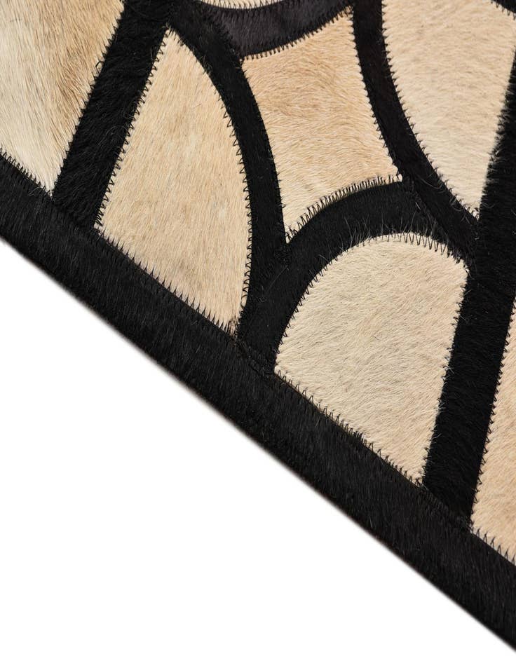 Detail image of 8' x 9' 10 Cowhide Leather Rug