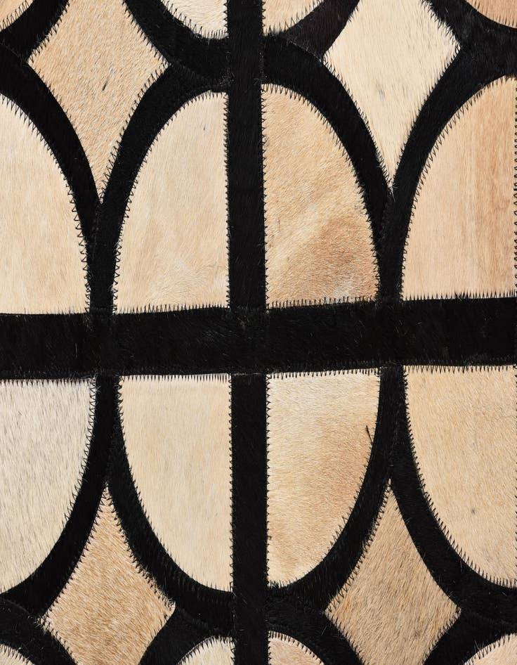 Detail image of 8' x 9' 10 Cowhide Leather Rug